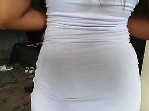 After seeing my best friend's girlfriend in a miniskirt, she let me touch her and drained me completely