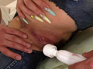 Redhead Japanese beauty gets intimate in sensual massage