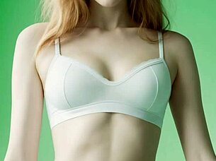 Fancy Eastern European Lingerie Model Showcases Barefoot Style