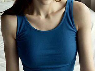 Fancy Eastern European Lingerie Model Showcases Barefoot Style