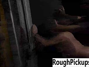 bitch humiliated in public pickup outdoor