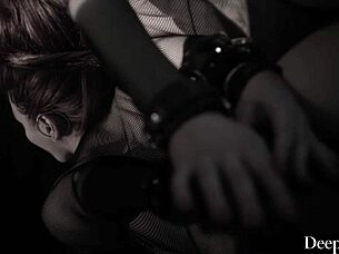 Deeper Mistress Maitland Overtakes Her Domme Bridgette B In A Bound Pussy Riding And Facial Session.