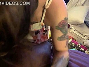 Tatted Emo Beauty Chats With Friends.