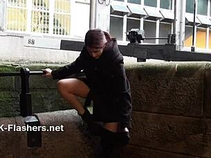 Indian teen masturbates public