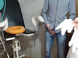 Hidden Camera Catches Nurse in Hospital Room with Big Assets!