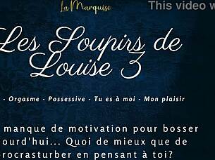 louise sighs loudly in french solo audio porn session
