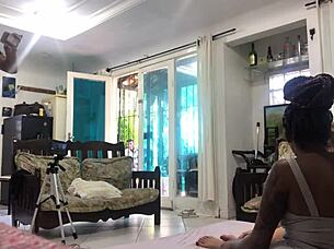 Can this threesome with C Odara and Melissa Aleczander satisfy you?