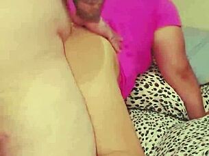 Amateur Latina BBW in homemade doggystyle action