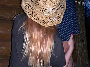 Watch pregnant milf get creampied in the barn!