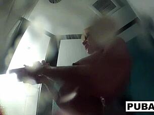 nikita von james enjoys a relaxing shower