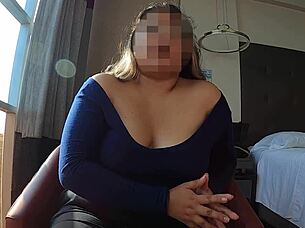 Chubby hottie pulls off my condom, says it feels better raw
