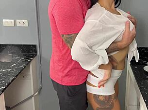 caught me making coffee?