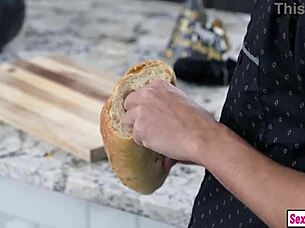 Tiny blonde teen lets perv stepbro fuck pussy