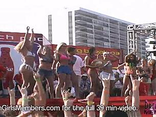 bikinis, boobs, and pussy are everywhere at texas beach party