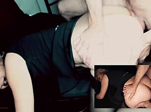 rough ass fuck with french cougar stepmother 😍, trying anal sex with dirty talk.