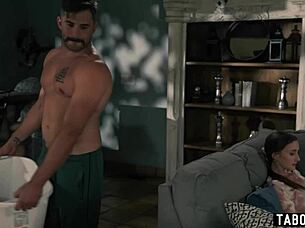 bisexual threesome with lesbian roommates leana lovings and laney grey