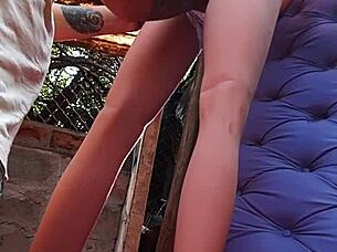 Slim masturbates with sex toy in ass