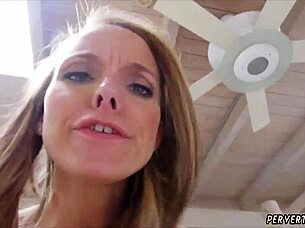 feeling the taboo passion with dirty blonde stepmom jane doux when daddy's away