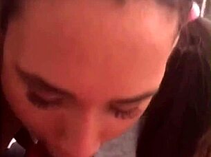 She shows her tits to the teacher for a blowjob in this roleplay