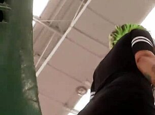 big ass mexican latina walks in the supermarket attracting attention