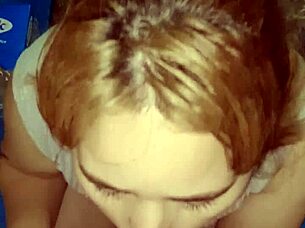 Amateur Blowjob in Warehouse