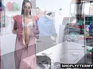 Gia Vendetti's intense cop fuck after shoplifting arrest