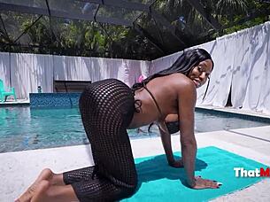 Ebony Mystique Parker Sims Seduces with Big Tits!