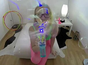 i'm samantha rone, ridin' my dildo in the bedroom, my big pussy gettin' all wet and assfucked hard