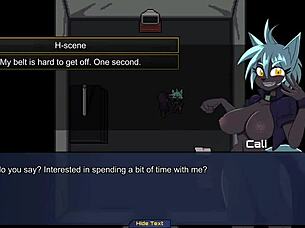 Catgirl and busty shopkeeper get fucked in hentai game