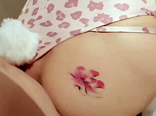 beautiful woman cooks in kitchen then makes love