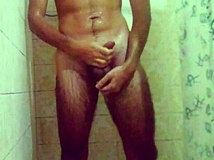 Two Cumshots During Bath with Cum Dripping