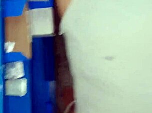 Amateur Blowjob in Warehouse