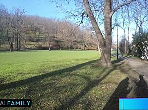 Katy and Mia's cunts stuffed in taboo Easter egg hunt.