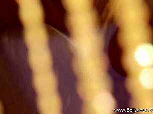 Indian girlfriend dances teasingly while undressing softly