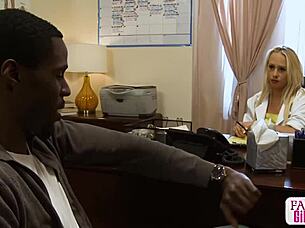 Wow, Carla Cox's pussy was so tight for Jason Brown's big black cock in doggystyle!