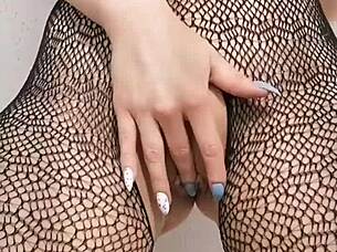 check out this hot solo with powerful squirt dripping from pussy and ass