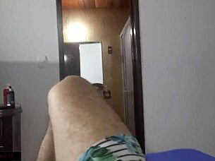 My stepsister and I are alone in the cabin, touching each other until we fuck.