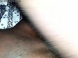 Ebony Amateur Gets Pussy Fucked Until Cum Explosion.