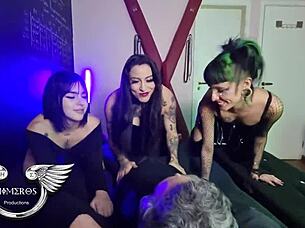 Daughter's Friends Suck Dick After Club In Sheer Red