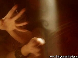 Indian girlfriend dances teasingly while undressing softly