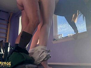 face covered in cum but he just keeps fucking her relentlessly