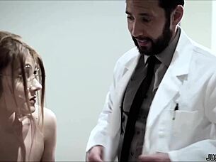 doctor's visit turns hardcore as petite girl trusts him with her pussy