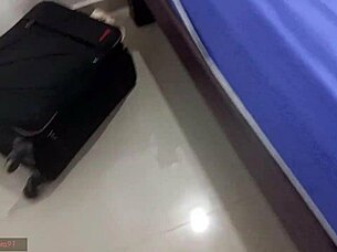 My stepsister and I are alone in the cabin, touching each other until we fuck.