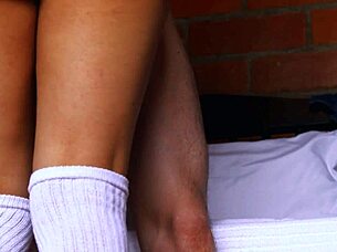 Best friend and teacher share gentle touches in class