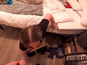 what if the fat milf stepmom is used in pov before the girlfriend shows up for the threesome?