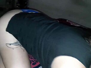 Slut gives stepfather blowjob to go to party.