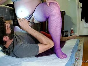 i wet panties and piss on andy while playing with his dick