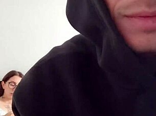 Stepsister catches me filming our quick rough fuck!