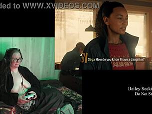 Naked Play Through Of Alan Wake 2 Part 2 With Brunette Character.