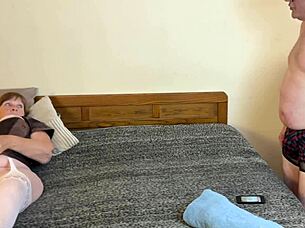 Granny in Wonder Woman Costume Face Fucks Cocksucking Goddess POV